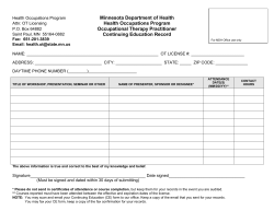 Are you looking for the Occupational Therapist (OT) CE Reporting Record? (PDF)