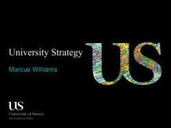 Marcus Williams - Sussex's Strategy [PPTX 4.35MB]