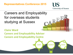 Careers & Employability at Sussex [PPTX 3.92MB]