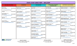 MN WIC/CSFP Program Directory of State Staff (PDF)