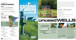 Sealing Unused Wells (PDF)