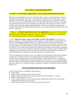 Licensing, Registration, Certification -- 4725.0475-1800 (PDF)