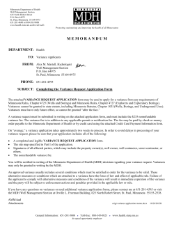 Variance Request Application Form (PDF)