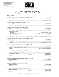 State Agencies and Groundwater Related Contacts (PDF: 124KB/2 pages)