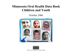Minnesota Oral Health Data Book (PDF: 641KB/37 Pages)