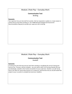 Role Play Activity (PDF)