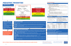 Pediatric Priorities (PDF: 119KB/1 page)