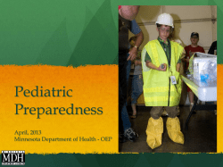 Pediatric Preparedness (PPT: 2 MB/26 slides)