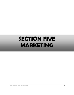 Section 5: Marketing