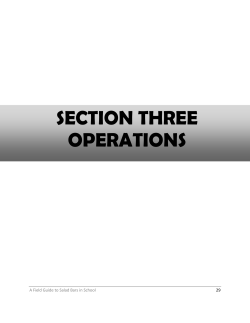 Section 3: Operations