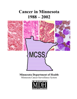 Cancer in Minnesota 1988 - 2002