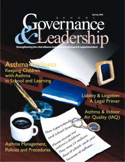 Asthma Wellness: Keeping Children With Asthma in School and Learning