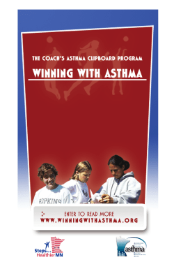 The Coach's Asthma Clipboard Program, Winning with Asthma Booklet