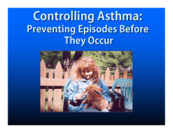 III. Controlling Asthma (PDF: 2.14MB/91 pages)