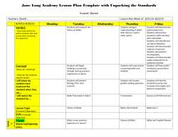 Dance First Six Weeks