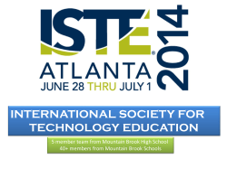 PART 1: ISTE Intro