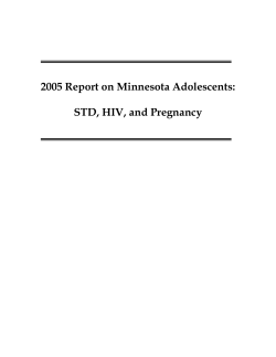 2005 Report on Minnesota Adolescents: STD, HIV, and Pregnancy (PDF: 741KB/42 pages)