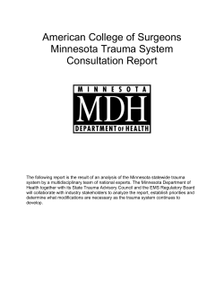 American College of Surgeons Consultation Visit Report 2007