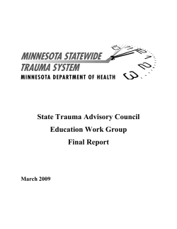 Education Workgroup Final Report 2009