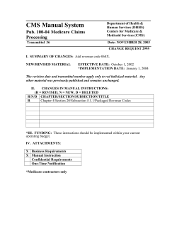 CMS Manual: Add Revenue Code 068X