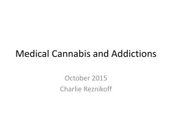 Medical Cannabis and Addiction (PDF)