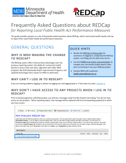 FAQs about REDCap (PDF)