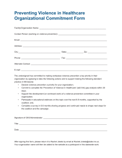 Organizational Pledge - Form (PDF)