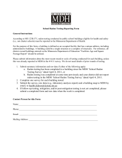 School Radon Reporting Form (PDF)