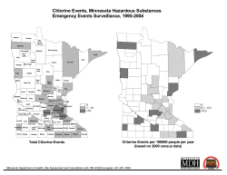 Chlorine events, Minnesota Hazardous Substances Emergency Events Surveillance, 1995-2004 (PDF: 269KB/1 page)
