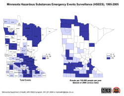 Hazardous Substances Emergency Events Surveillance (HSEES) event locations,1995-2005 (PDF: 242KB/1 page)