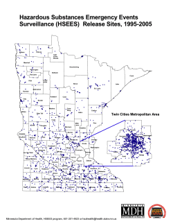 Hazardous Substances Emergency Events Surveillance (HSEES) Release sites, 1995-2005 (PDF: 156KB/1 page)
