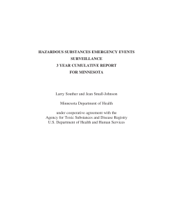 3 year cumulative report for Minnesota (PDF: 270KB/75 pages)