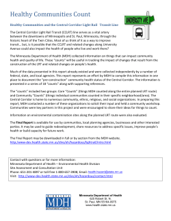 Healthy Communities Count Information Sheet: