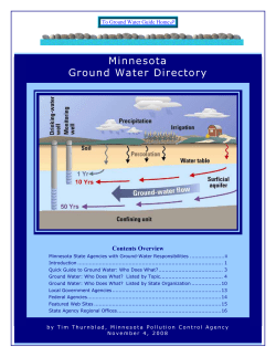 Minnesota Ground Water Directory