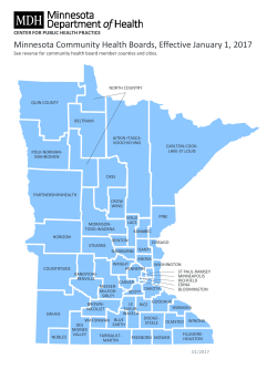 Minnesota Community Health Boards Map (PDF: 98KB/2 page)
