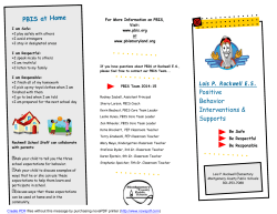 PBIS Parent Brochure