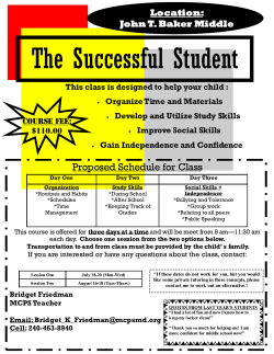 Successful Student Flyer;