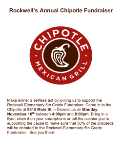 Chipotle Flyer