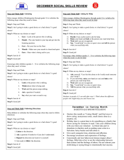 Social Skills Review&nbsp;