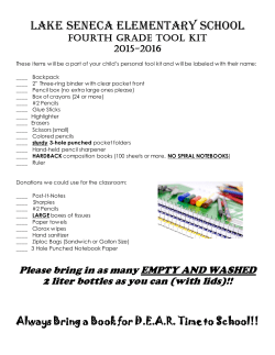 4th Grade Toolkit List&nbsp;