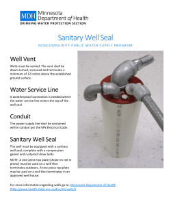 Sanitary Well Seal (PDF)
