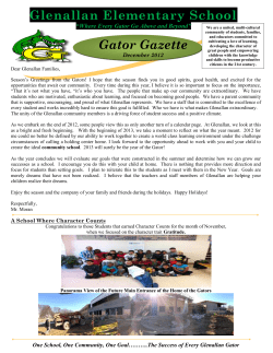 December Gator Gazette - English