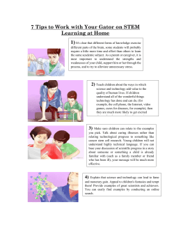 7 Tips to Work with Your Gator on STEM Learning at Home