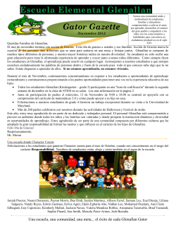 November Gator Gazette Spanish