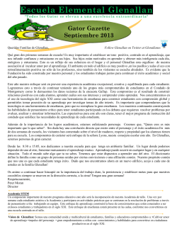 Septiembre Gator Gaceta 2013 Espa&ntilde;ol