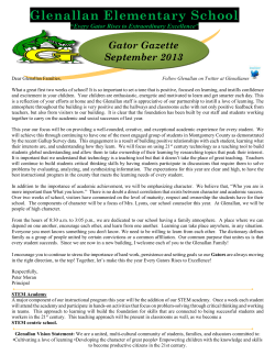 September Gator Gazette 2013 English