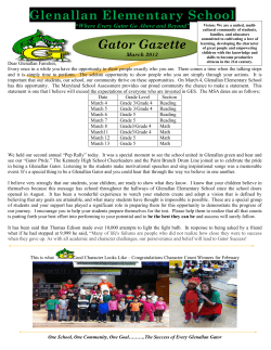 March Gator Gazette 2014 English