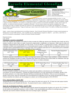 Abril Gator Gaceta 2014 Espanol