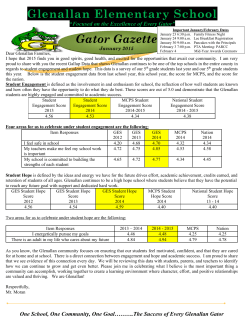 Gator Gazette January 2015 (English/Spanish)