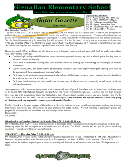 Gator Gazette May 2015
